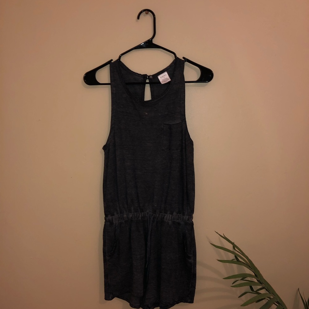 gray romper